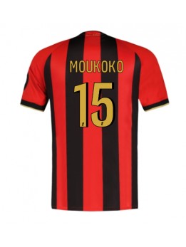 OGC Nice Youssoufa Moukoko #15 Replika Hemmakläder 2024-25 Kortärmad
